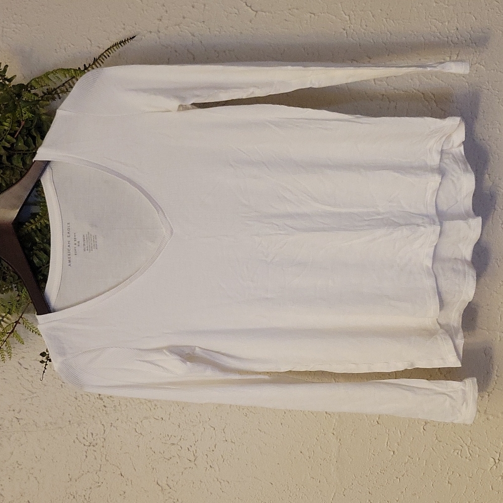 Soft & sexy American eagle ribbed long sleeve